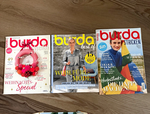 Dreimal burda stricken - burda:,