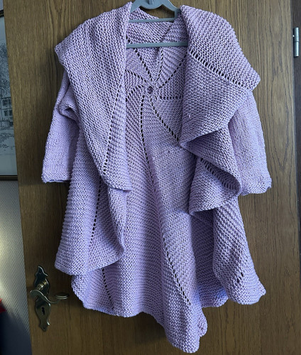 Handgestrickte lange weite